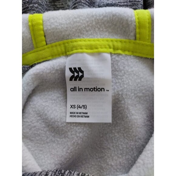 All In Motion Kids XS (4/5) Front Pocket Hoodie - Grey - NWT - Picture 5 of 8